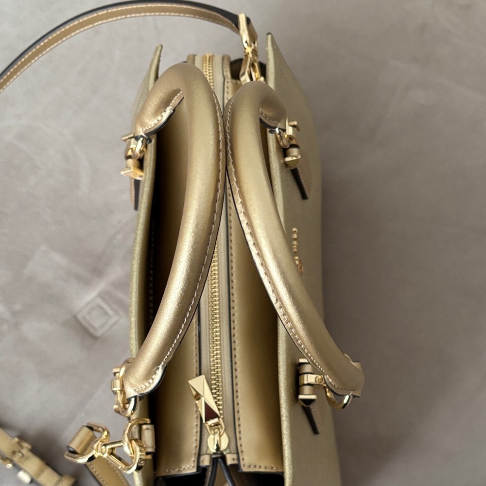 Michael Kors Gold Satchel Bag - Picture 2 of 12